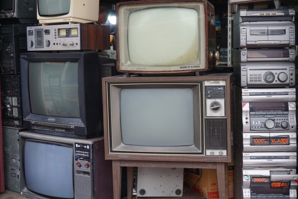 old tvs to be recycled