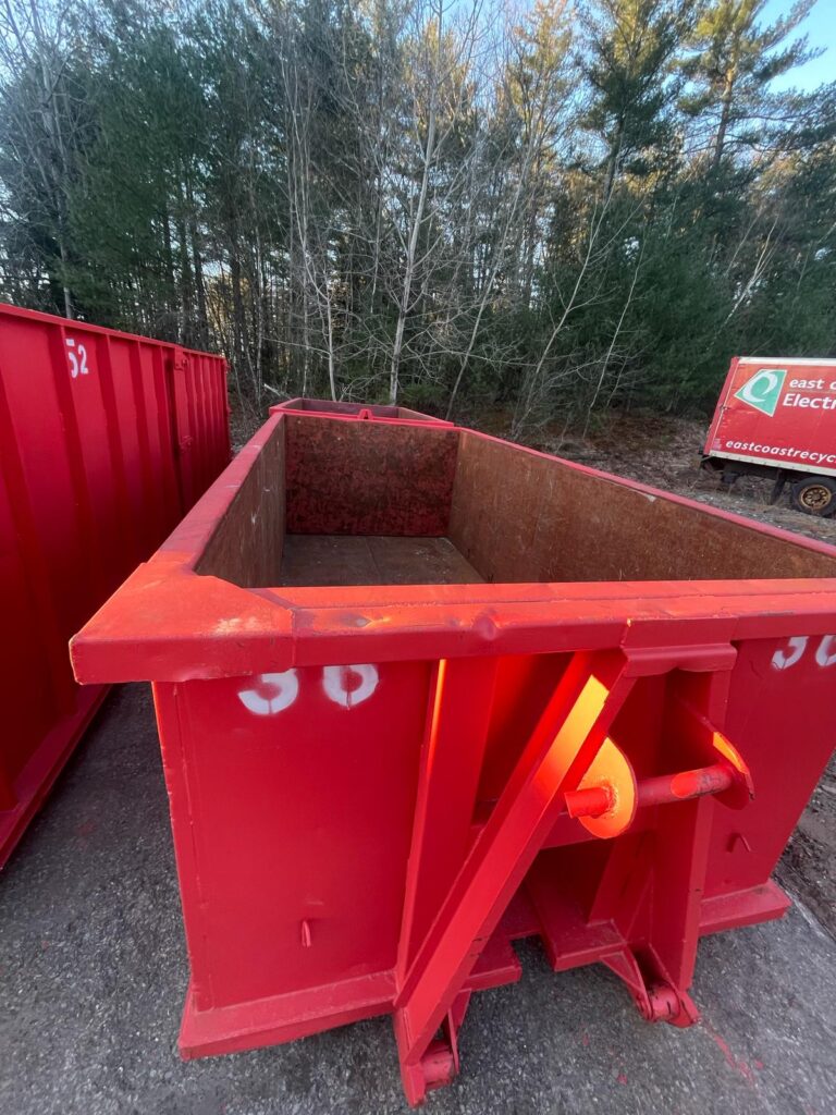 top view of e-waste container