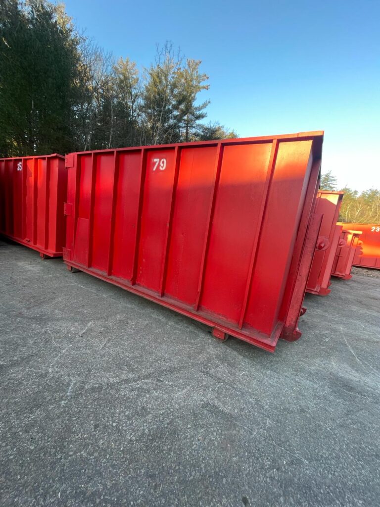 outside view of electronics waste container